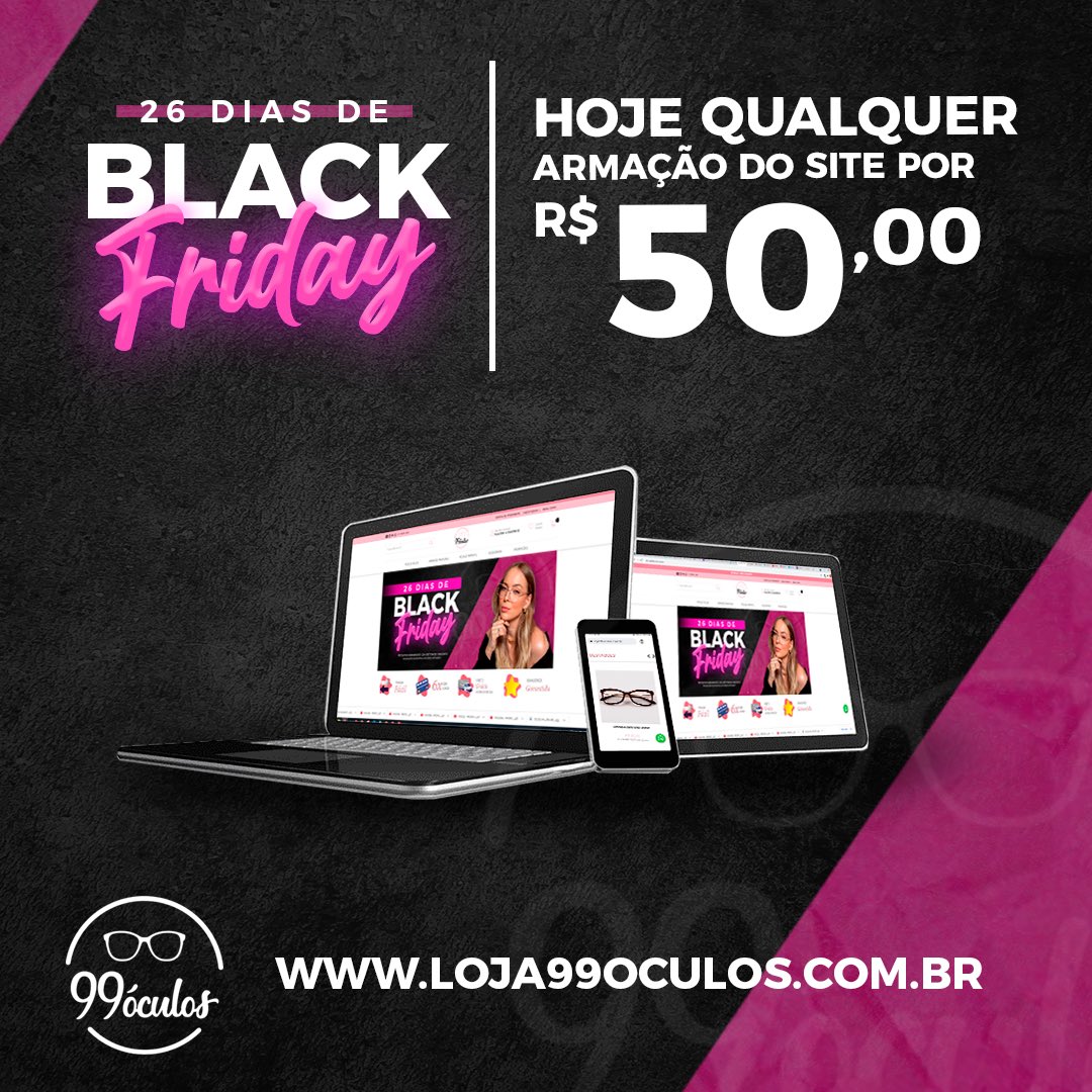 99Oculos's tweet photo. 99 INTEIRINHA POR R$50! 😱

É isso mesmo 99loverssss, todos os óculos do site por R$50! Óculos de sol, armação para grau, armações 2 em 1, TUDINHO por R$50! ❤️‍🔥

Corre pro site e ja garante o seu!⬇️
https://t.co/kEpjXlxd8b https://t.co/GxjmMAC4U2