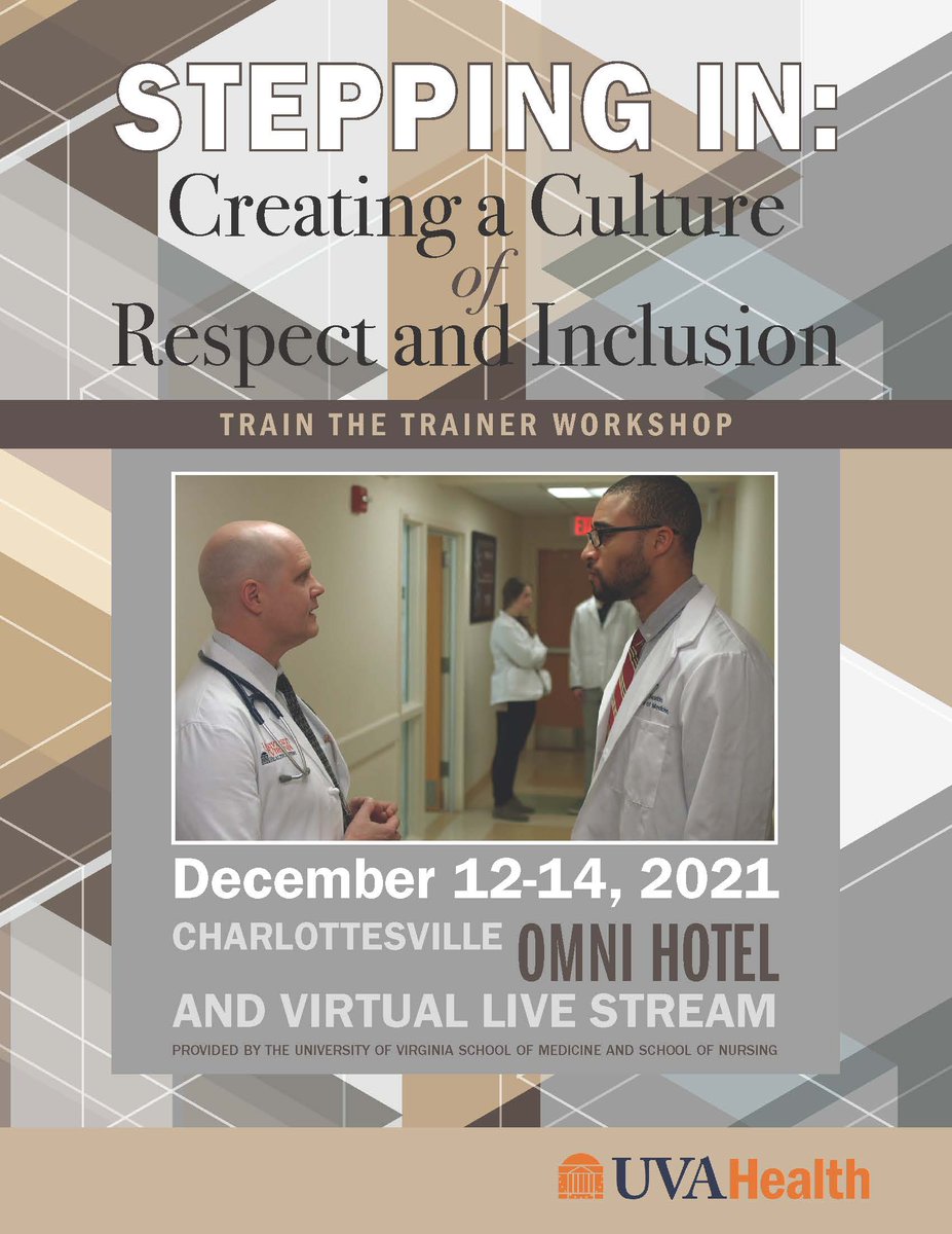Join us as we build a culture of respect and inclusion in healthcare. More information can be found at steppingin4respect.com