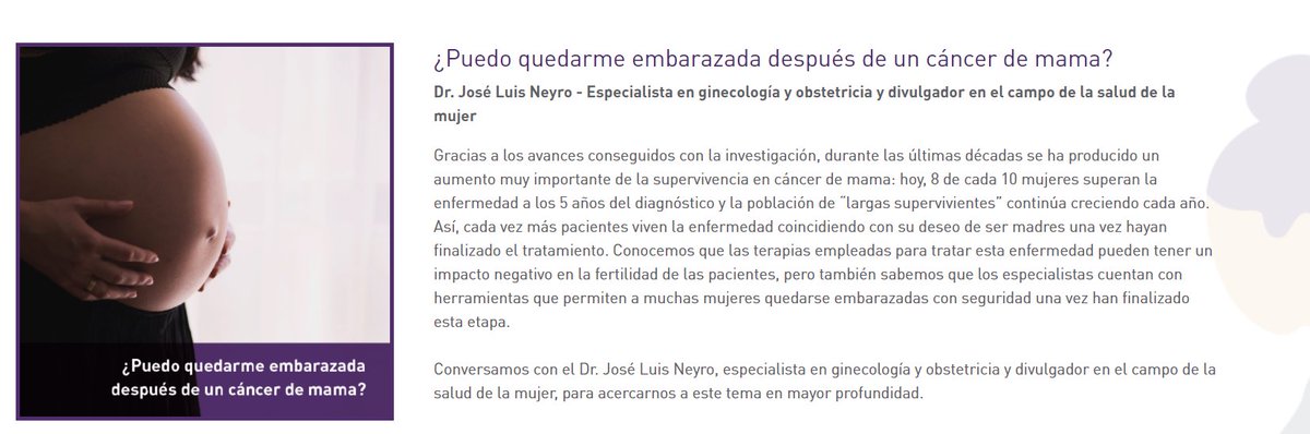 GEICAM's tweet photo. Gracias a la investigación, cada vez más mujeres superan el #cáncerdemama, en ocasiones coincidiendo con su deseo de ser madres.
Conversamos en nuestro #podcast para pacientes con @doctorneyro sobre el embarazo tras la enfermedad. ¡Muy recomendable! 👇
https://t.co/2eFHAVrcHX https://t.co/U0dyU04fVK