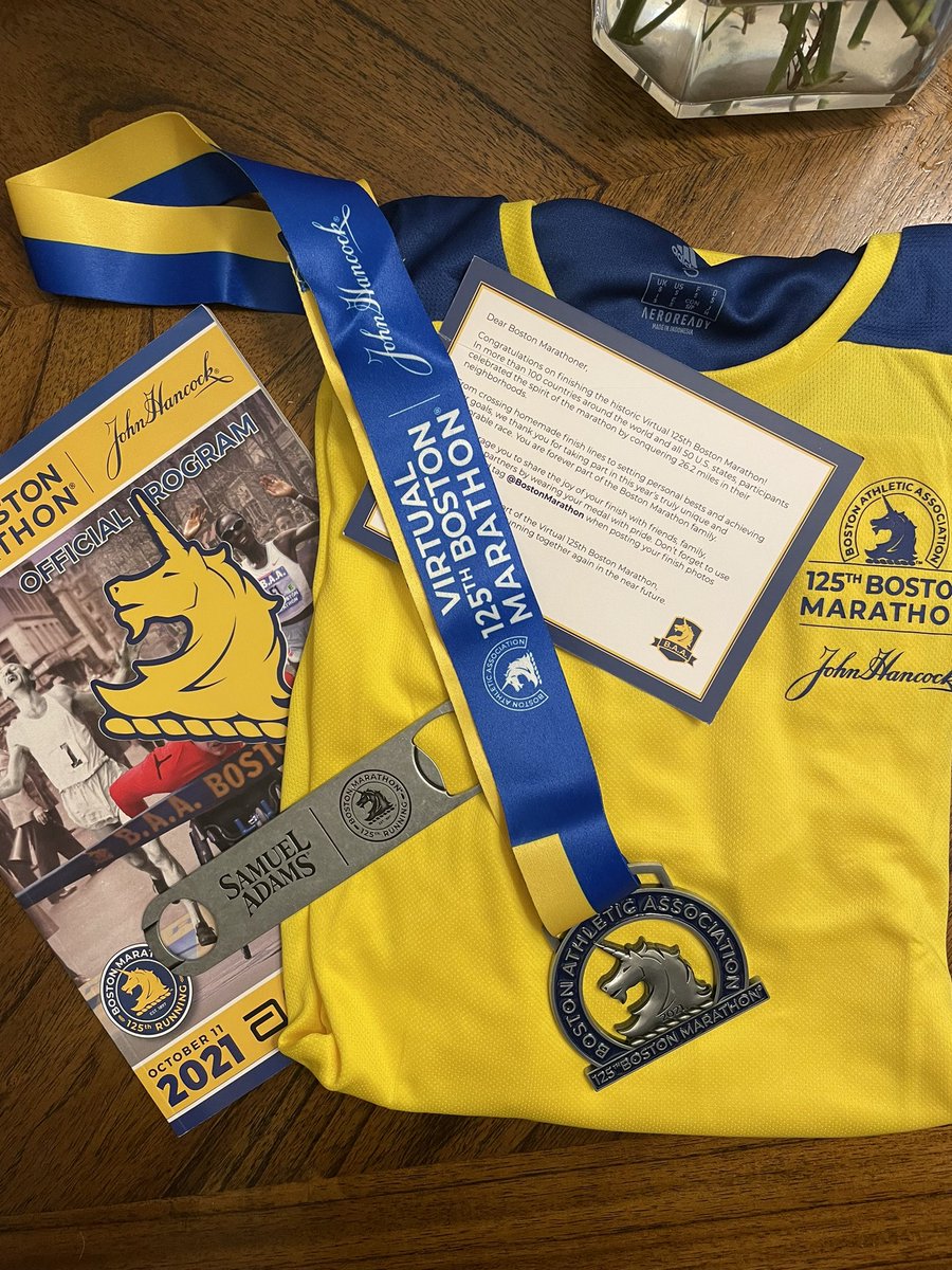 jessjongers's tweet photo. A year later, full marathon ☑️
Never thought I’d voluntarily run 26.2 consecutive miles but guess I’m a runner now. #runto125 #bostonvirtualmarathon @bostonmarathon https://t.co/smL3Ni11C8