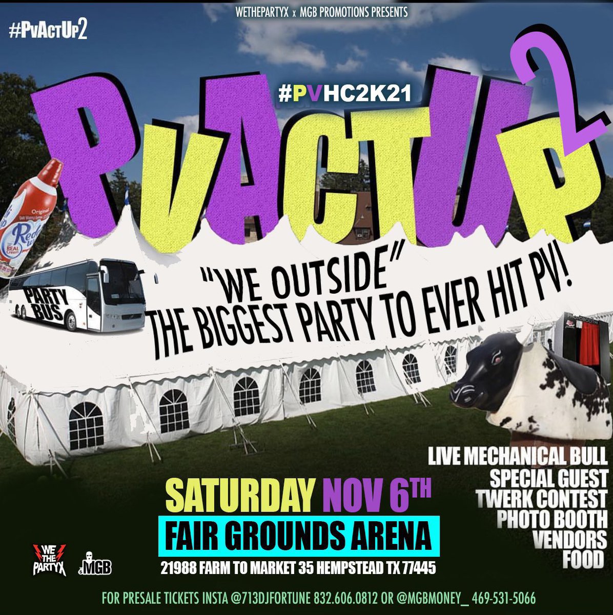 2016Joshua's tweet photo. MCBIGJOSH #PVHC2K21 Schedule 

TONIGHT = #PvFreaknik
TOMORROW DAY = #PVTAILGATE 
TOMORROW NIGHT = #PvActUp2 https://t.co/ZE0Oay8jQj
