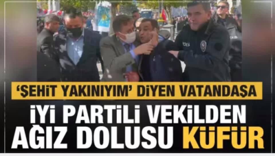 Şehit babasına TBMM’de hakaret,
Şehit ailesine küfürler.
Kaçak fabrika, kaçak çiftlik,
Kayıp milyon dolar krediler.
Zenginlik ve şatafatın getirdiği şımarıklıkla iftira, şantaj ve küfürler.