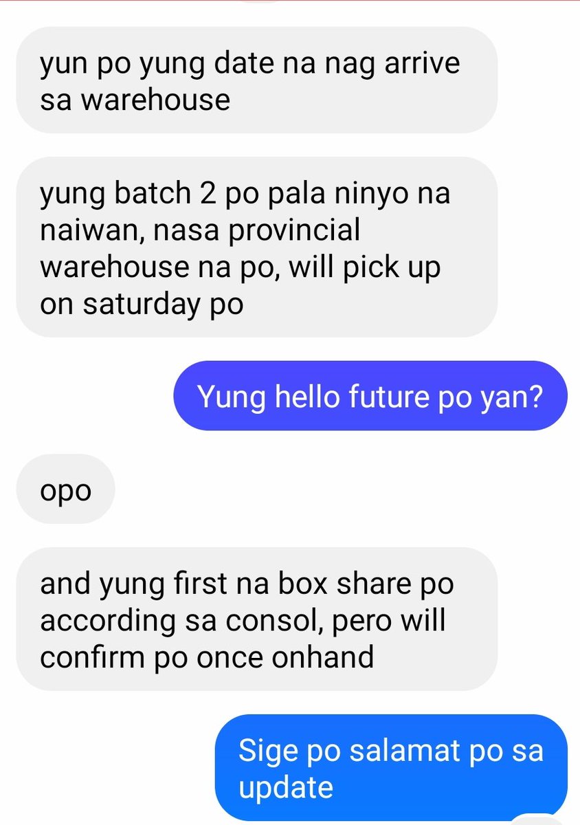 BuyMeThatPH's tweet photo. #BMTPHUPDATE

HELLO FUTURE ALBUMS + BTS BUTTER ALREADY IN PROVINCIAL WAREHOUSE (SUBJECT TO VALIDATION) ACCORDING TO SUPPLIER. SHIPOUT BY SATURDAY https://t.co/RSlWeBuGyh