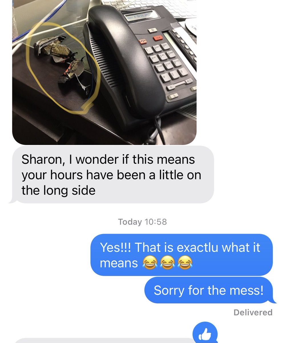 SharonBalMD's tweet photo. I so so love this 😂😂
Text from co-worker who is using my office today…
#NeedAReset #COVID-19 https://t.co/83cMYWDugr