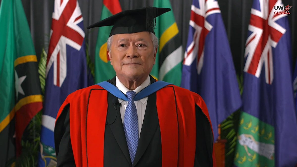UWITv's tweet photo. Scenes from the 2021 #UWIMona #Graduation Ceremony: Faculty of Social Sciences Part 2, Engineering and IGDS. Watch live on https://t.co/luMYSBWCrN, https://t.co/oOfqZ92NGf or on the #UWITV #FlowEVO channel #UWI #ButchHendrickson National Baking Company @nationalbakery https://t.co/eYSnos6Yow