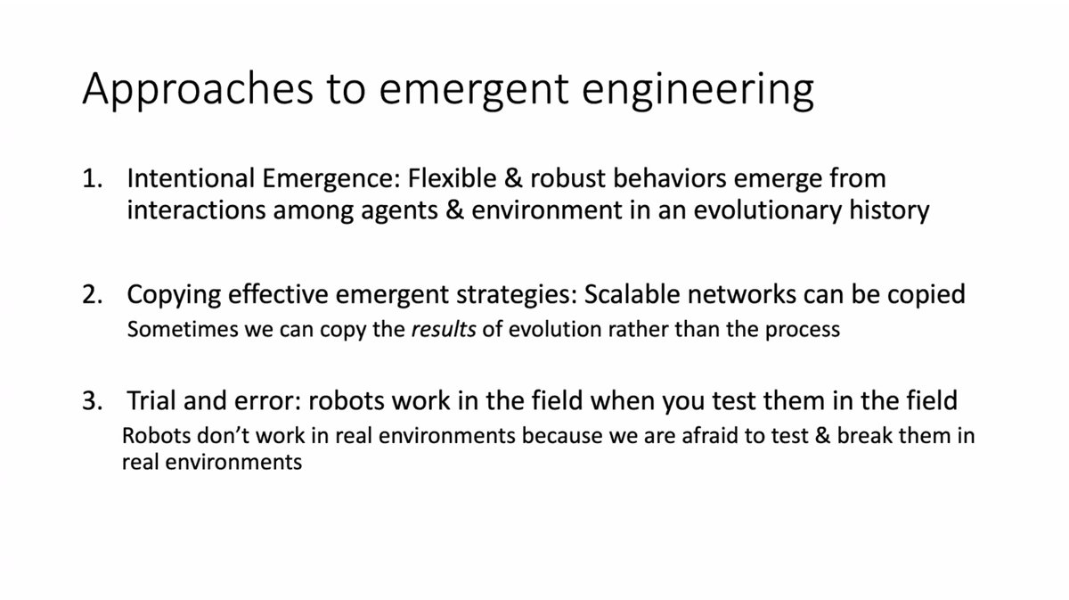 sfiscience's tweet image. &quot;The vast majority of robots are built for controlled environments...[and, be it with robots or vaccines] magic bullets work horribly outside of the environment for which they were intended.&quot;

— @UNM+SFI&apos;s @MelanieEMoses on lessons from #EmergentEngineering: