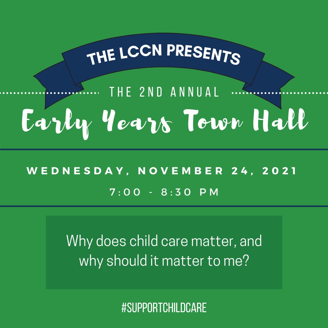 LCCN, <a href="/FanshaweCollege/">fanshawecollege</a> and <a href="/striveswo/">Strive</a> invite you to the 2nd Annual Early Years Town Hall.  An important and engaging panel discussion seeking to answer the question, "Why does child care matter, and why should it matter to me?"
Register here: bit.ly/3o0gTvv
#ecepower