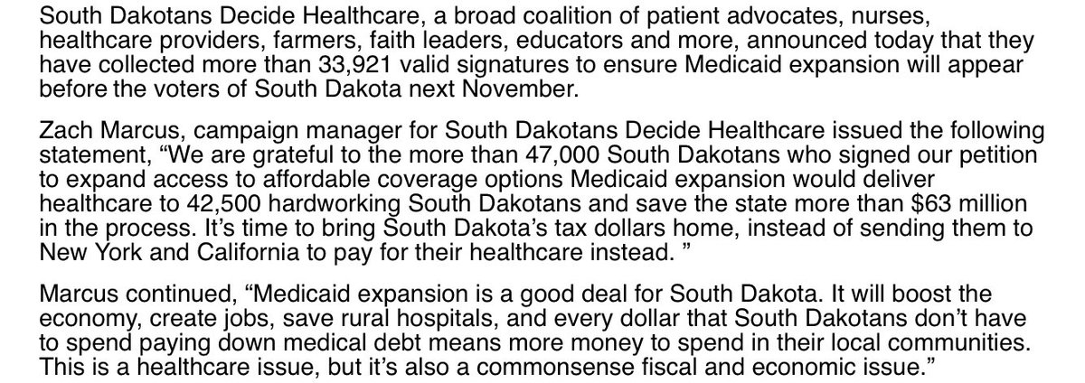 DakotaScoutJoe's tweet photo. South Dakotans will vote on Medicaid expansion in November 2022 https://t.co/CjPq5TldFw