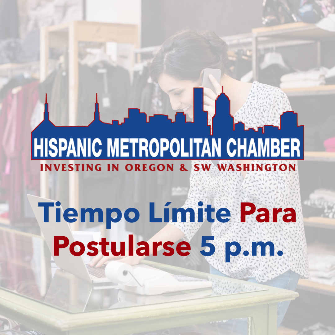 Recordatorio: Hoy es el último día para solicitar el Fondo de Ayuda para Pequeñas Empresas.  Para obtener más información o preguntas sobre la subvención, comuníquese con nosotros al (503) 222-0280.

hmccoregon.com/small-business…