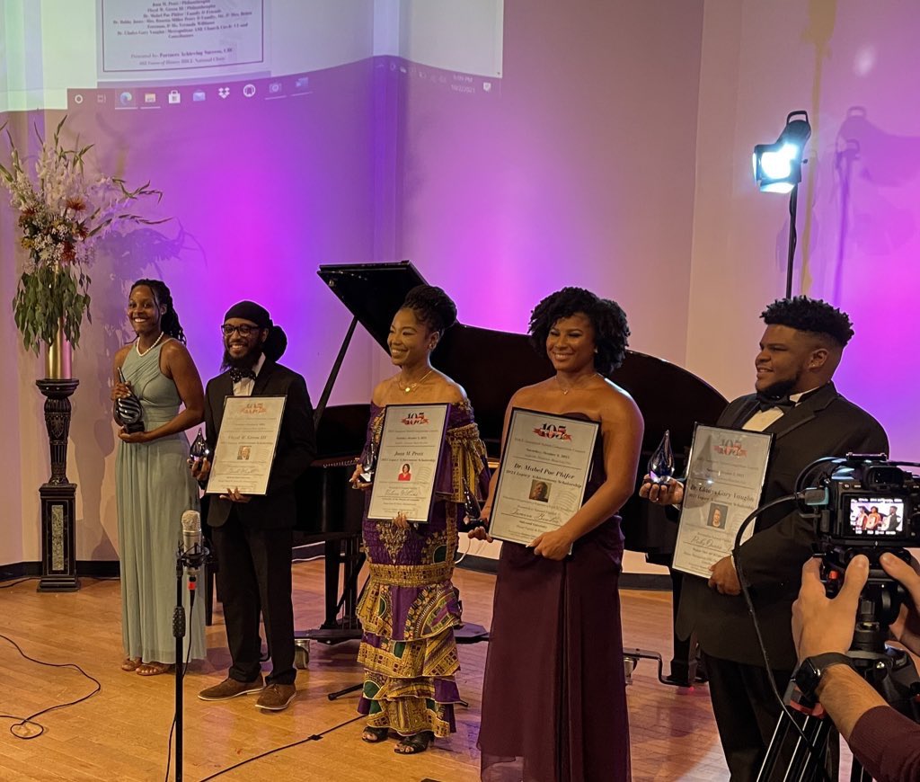 105Voices's tweet photo. Last month the @105voices hosted the HBCU 1st National Soloists Competition in #MusicCity Nashville, TN. This historic event brought five soloists across HBCUs and made possible by event parter @nashvilleopera. #WeAre105 https://t.co/UczXm8OHTz
