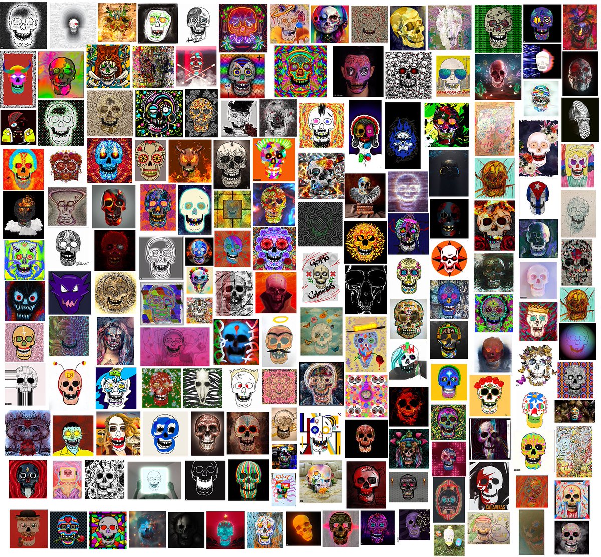 reylarsdam's tweet photo. The @CalaverasCrypto Contest closes in 24 hrs 
🔥💀⏰ ‼️

Thanks to everyone that has submitted a calavera so far, love seeing all your creativity.

Amazing community 
 🙏⚡️⚡️⚡️🙏 https://t.co/Qu6CnyEy9A