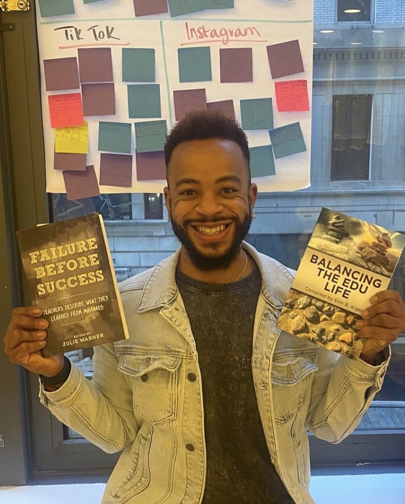drdphelps's tweet photo. Thank you, TC for the recognition! Very grateful to have two of my personal pieces and poetry published this year! Thank you to @EBGtech ,@EdumatchBooks , and Julie Warner for giving me the chance to share these intimate chapters of my teaching journey with the world! 💜🙏🏽 https://t.co/z1DQNWqN9q