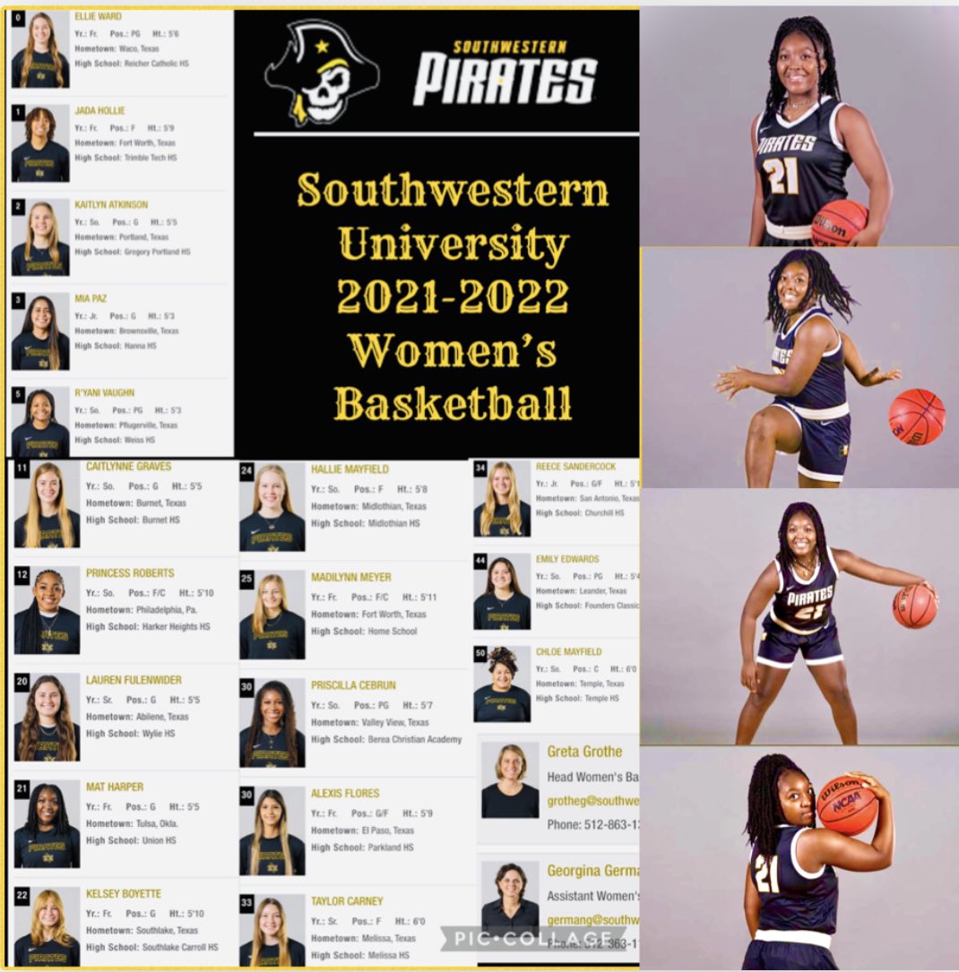 LateeHarper's tweet photo. Season Opener today and 1st home game tomorrow! So excited to watch the @SUPiratesWBB  in action! Let’s Go Coach @Greatgrothe, Coach German and the Lady Pirates! @MatTyawna  🏀💛🖤🤍 @toree__t  @OkBallerz @Union_Athletics @D1scoveredT https://t.co/8l70VhoQDE