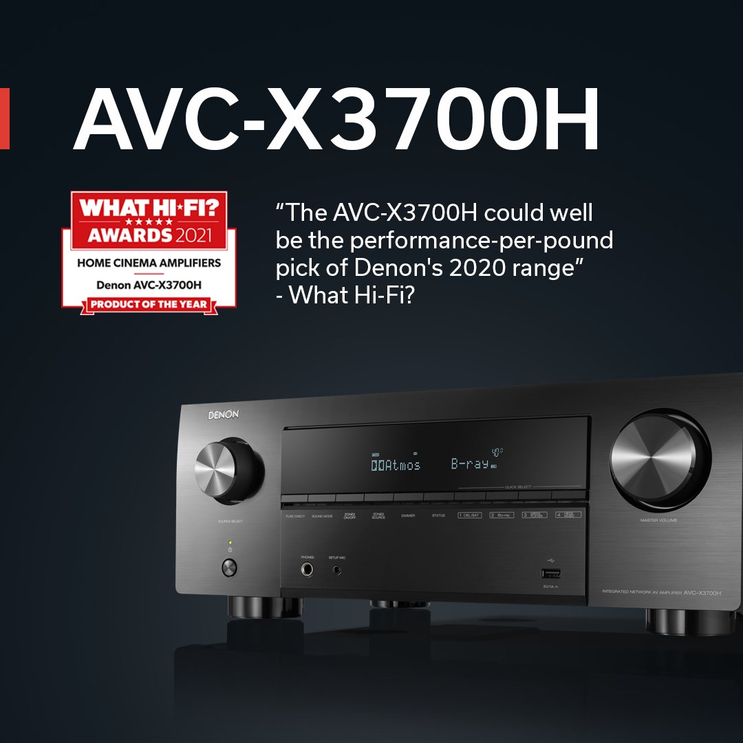Denon Europe (@denonuk) on Twitter photo Excellent to see our AVC-X3700H AV Amplifier has picked up another 'Product of The Year' award at this year’s <a href="/whathifi/">What Hi-Fi?</a> awards. Check out the full review: whathifi.com/reviews/denon-… Excellent to see our AVC-X3700H AV Amplifier has picked up another 'Product of The Year' award at this year’s <a href="/whathifi/">What Hi-Fi?</a> awards. Check out the full review: whathifi.com/reviews/denon-…
