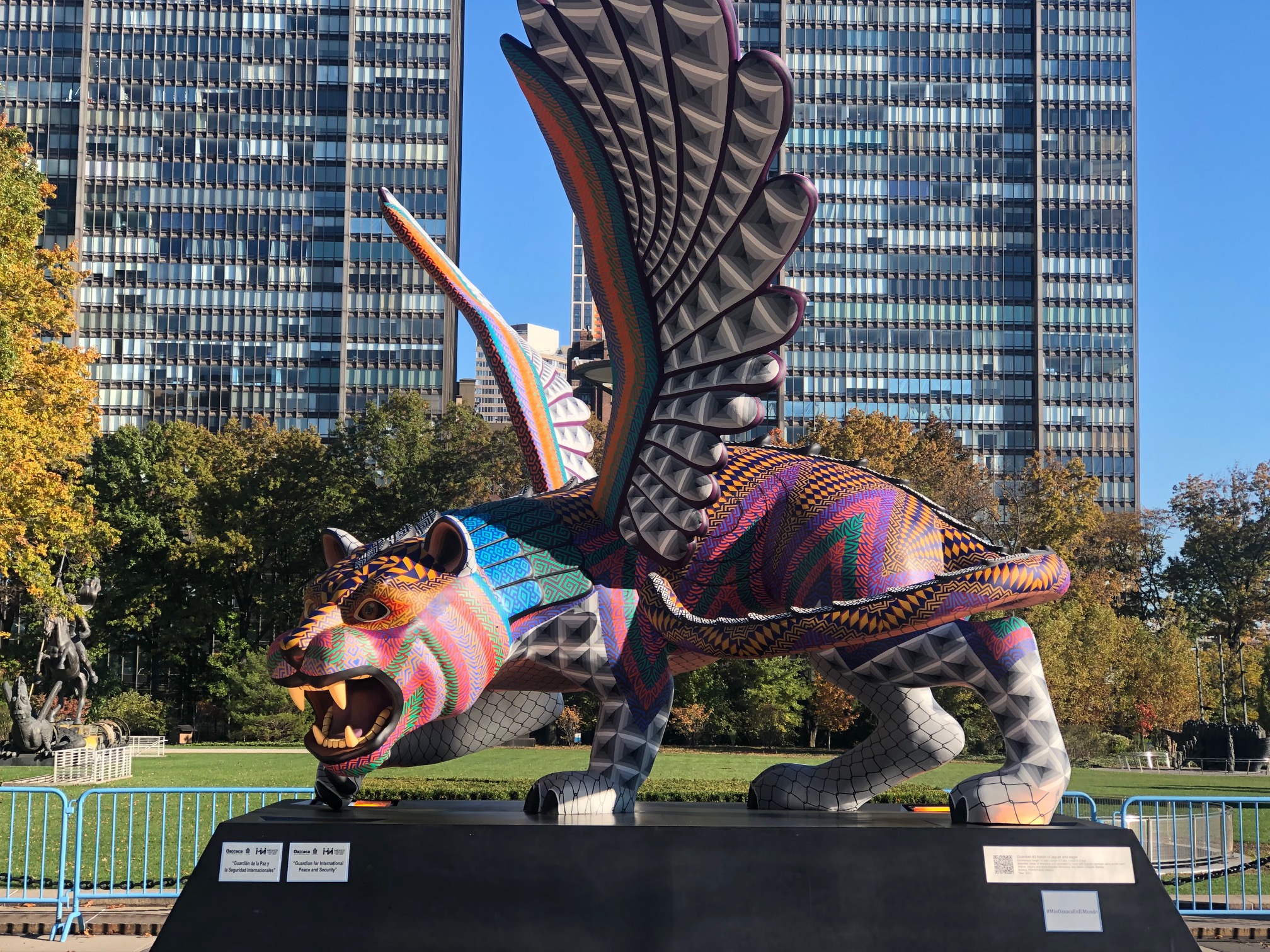 Margaret Besheer on Twitter: &quot;The sculpture is a fusion of a jaguar &amp;amp;  an eagle. It is by artists Jacobo &amp;amp; Maria Angeles, known to many for  their work on the @Disney @