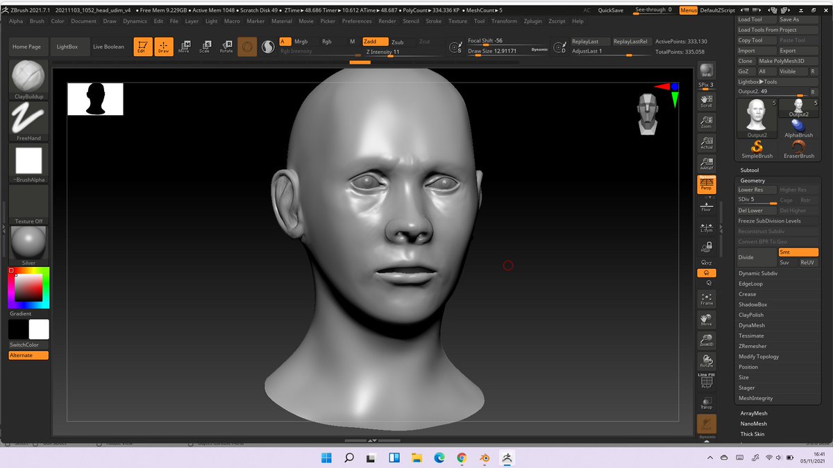 NicolaDordoigne's tweet photo. same head, it's Version 4
#wip #nosymmetry #b3d #zbrush https://t.co/2INiTinM1L