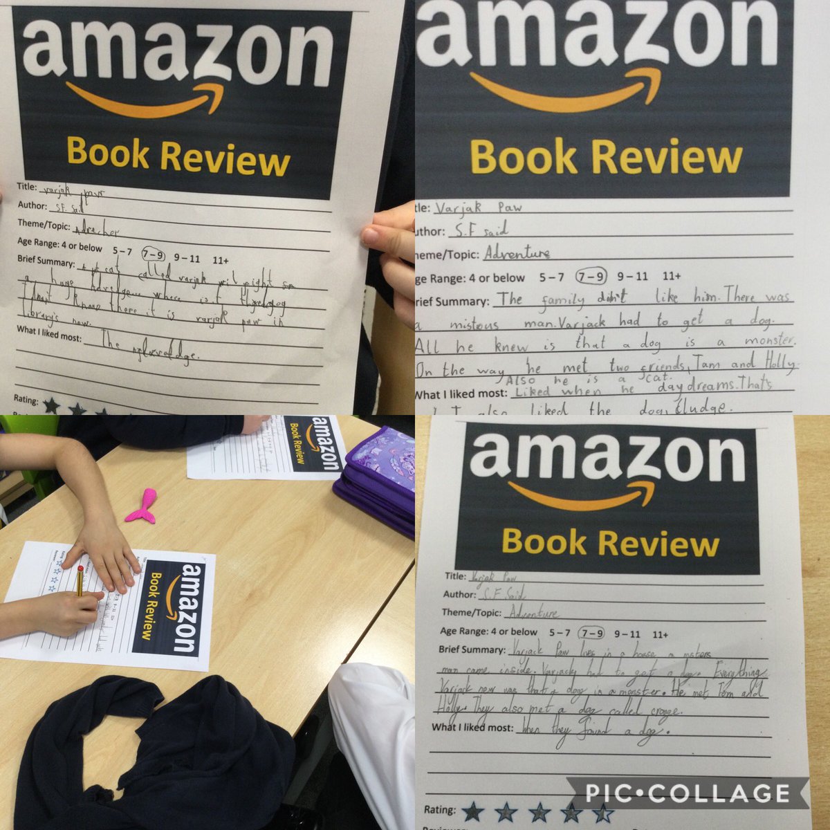 This afternoon in 3P we have been writing book reviews after completing our first class book Varjak Paw by S. F. Said. The children have loved this book and have really enjoyed finding out about Varjak’s character. #HBJS #HBJSreading #year3 #3P #classnovel #pleasureforreading