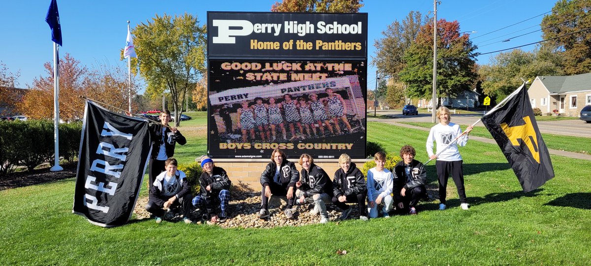 PerryTrackXC's tweet photo. Perry Boys are on their way to preview the State Meet course https://t.co/aFW6lzyeBm