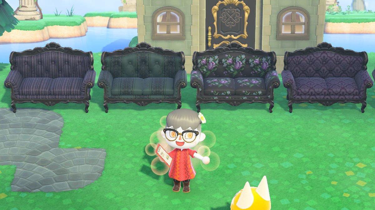 skeletontape's tweet image. ATTENTION ALL FANCY FOLKS: You can put custom designs on the rococo furniture!

(only the dark floral is uploaded, other patterns are wip)

#AnimalCrossingUpdate #ACNH