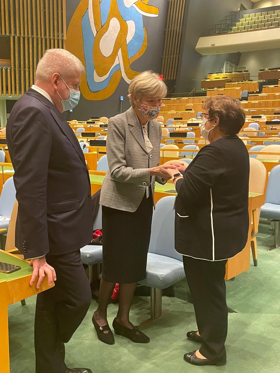 Concha_EscobarH's tweet photo. 🇦🇺🇪🇸🇺🇳 Congratulations Professor Hilary Charlesworth for your election today as judge at the @CIJ_ICJ!

It's great to see a new woman judge in a seat of the International Court of Justice.

This is the right way towards gender parity in all the @UN judicial organs.

#ICJ #UNGA76 https://t.co/xr4xOInjwz