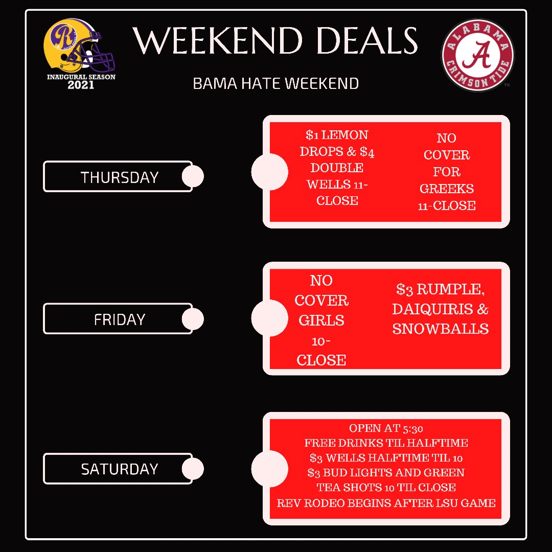 RevelryBR's tweet photo. BAMA HATE WEEKEND https://t.co/mOeVuccew2