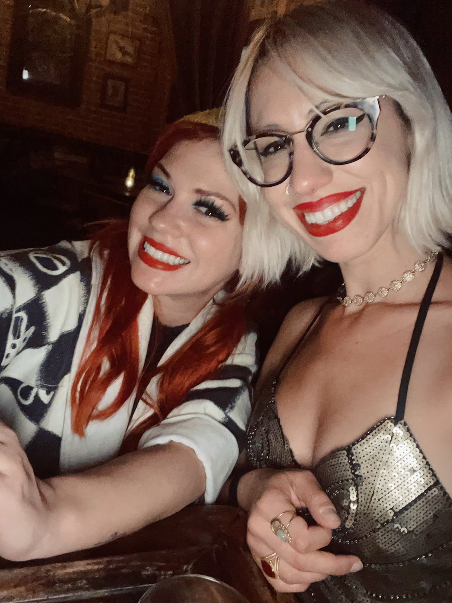 Whitneytai's tweet photo. So much fun celebrating my friends @holywarsmusic on their release day 🍾 Their badass new single #getmine is out now! Go get yours 🖤 https://t.co/9tmKufVeli