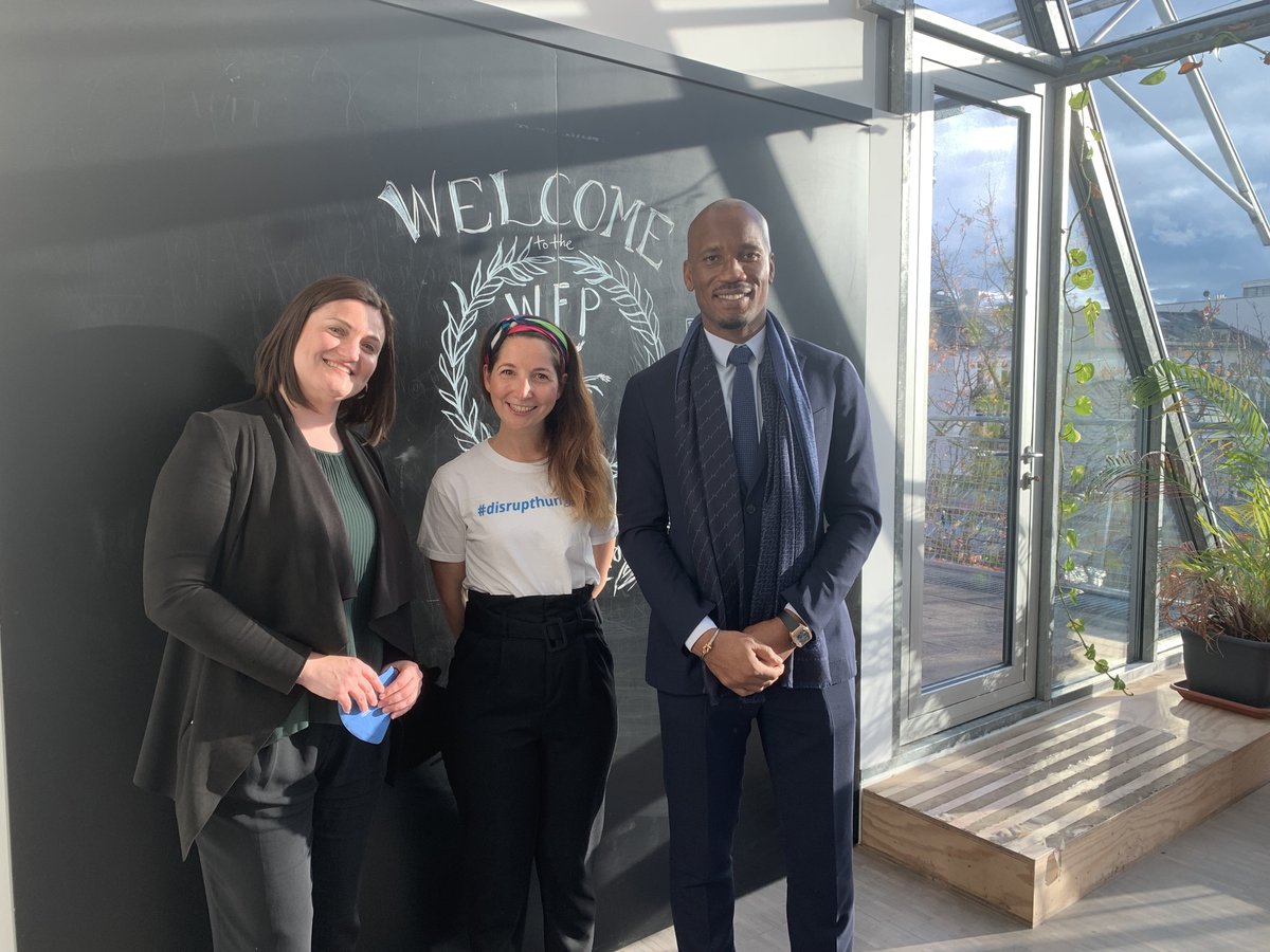#Health &amp; #hunger are interlinked. That is why it was a special moment to host at the <a href="/WFPInnovation/">WFP Innovation</a>  #Accelerator the #soccer⚽#legend and the <a href="/WHO/">World Health Organization (WHO)</a>  #Sports and #Health #Goodwill #Ambassador, <a href="/Didierdrogba/">Didier Drogba</a> and his team.

#SDG3 #disrupthunger #munich #bavaria #StMELF #westafrica