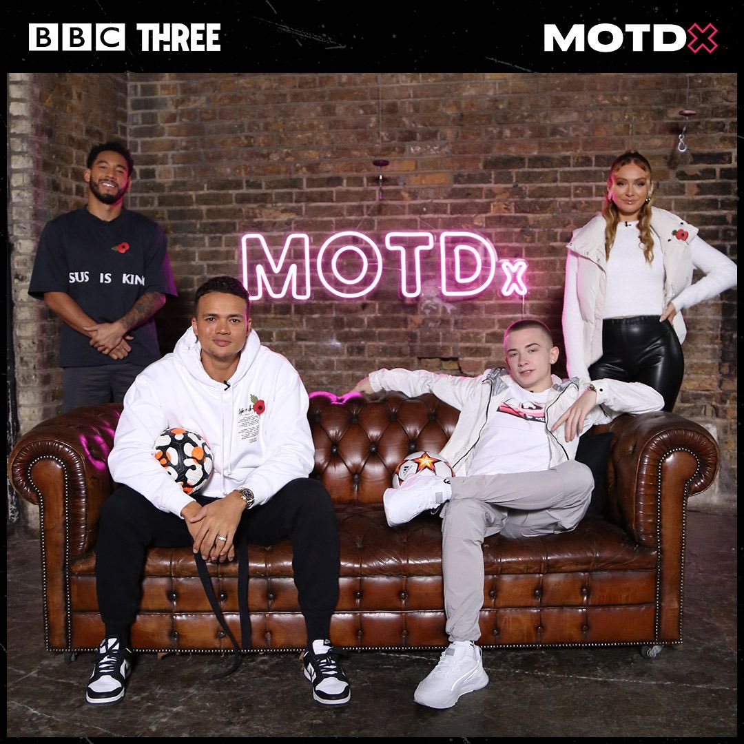 Last MOTDx before our winter break tonight @ 7pm on BBC2 

<a href="/jjenas8/">Jermaine Jenas</a> 
with
@JoshDenzel 
<a href="/elzthewitch/">Elz</a> 
+ special guest 
<a href="/ArrDeeTweets/">ARRDEE</a> 

Featuring 
<a href="/Patrick_Bamford/">Patrick Bamford</a> x <a href="/eljonesuk/">Emma Louise Jones</a> 
<a href="/lyletaylor90/">Lyle Taylor</a> x Jordan Hames 

<a href="/bbcthree/">BBC Three</a> <a href="/BBCMOTD/">Match of the Day</a> 

Watch on <a href="/BBCiPlayer/">BBC iPlayer</a> here: bbc.co.uk/iplayer/episod…
