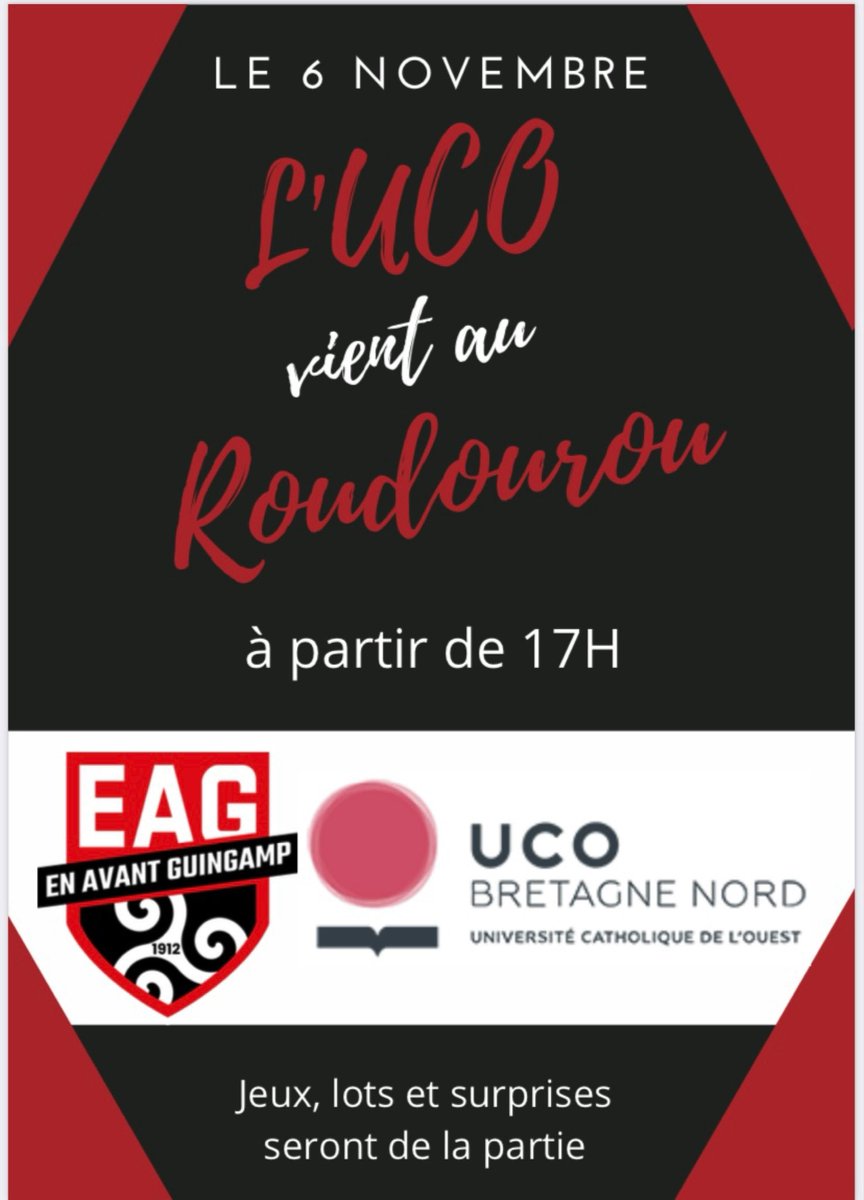 Tybzzz's tweet photo. ‼️Nous vous attendons nombreux demain, des l’ouverture des portes du Roudourou avant le coup d’envoi. ‼️

De nombreux jeux et lots à découvrir sur place. https://t.co/gIxXbknNFO