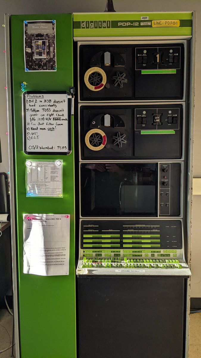tastytronic's tweet photo. The #dec #PDP12 in morning light. #vintagecomputing #umdpdp12 https://t.co/XS3xOSQYcf