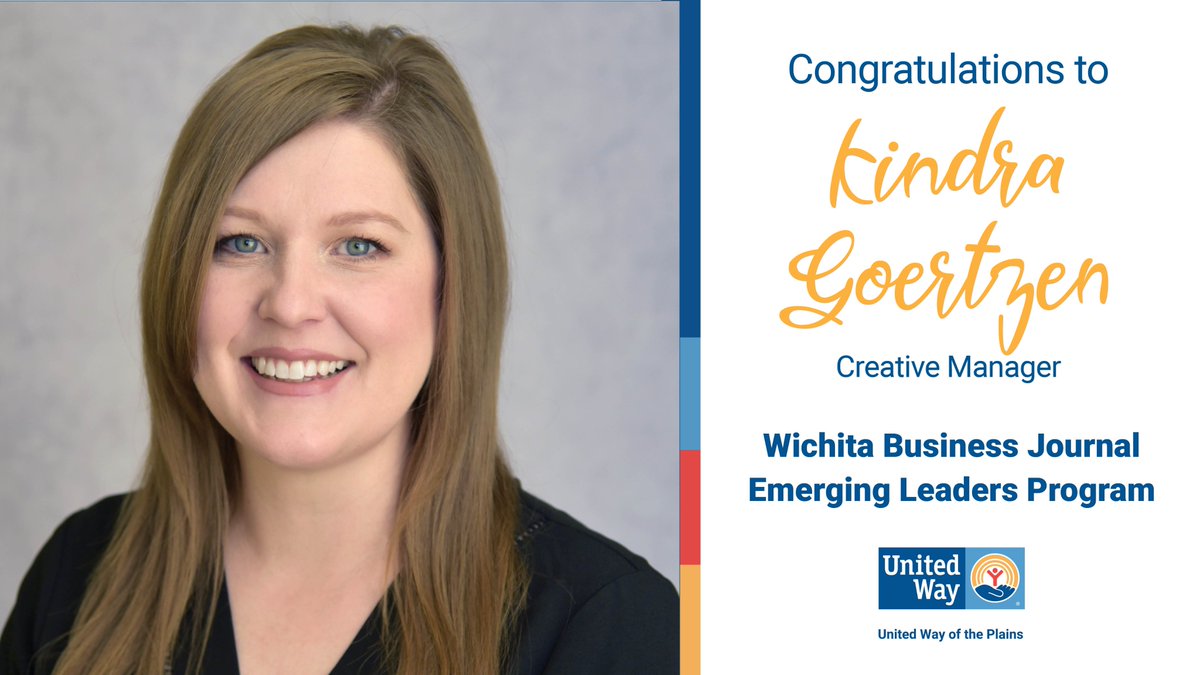 unitedwayplains's tweet photo. Congratulations to our Creative Manager Kindra Goertzen on being named part of the upcoming @ICTBizJournal Emerging Leaders Class with about 70 other area young professionals. Kindra will make a wonderful addition. Read details here 👇👇👇
https://t.co/kY1ISk3SvM
#LeadUnited https://t.co/C9XXtpCGoA