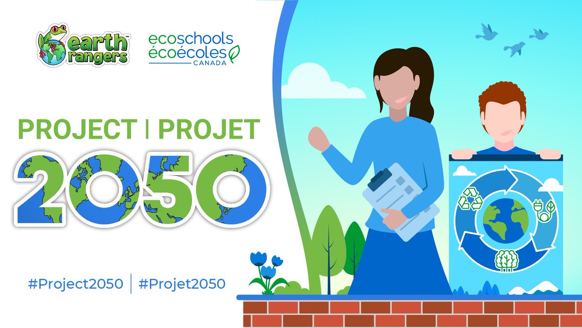 EcoSchools is excited to announce a new partnership with <a href="/EarthRangers/">Earth Rangers/Éco Héros 🐸🌎</a> for #Project2050: Climate-friendly habits to change the world! For great resources and to learn more about this exciting project ecoschools.ca/project2050/