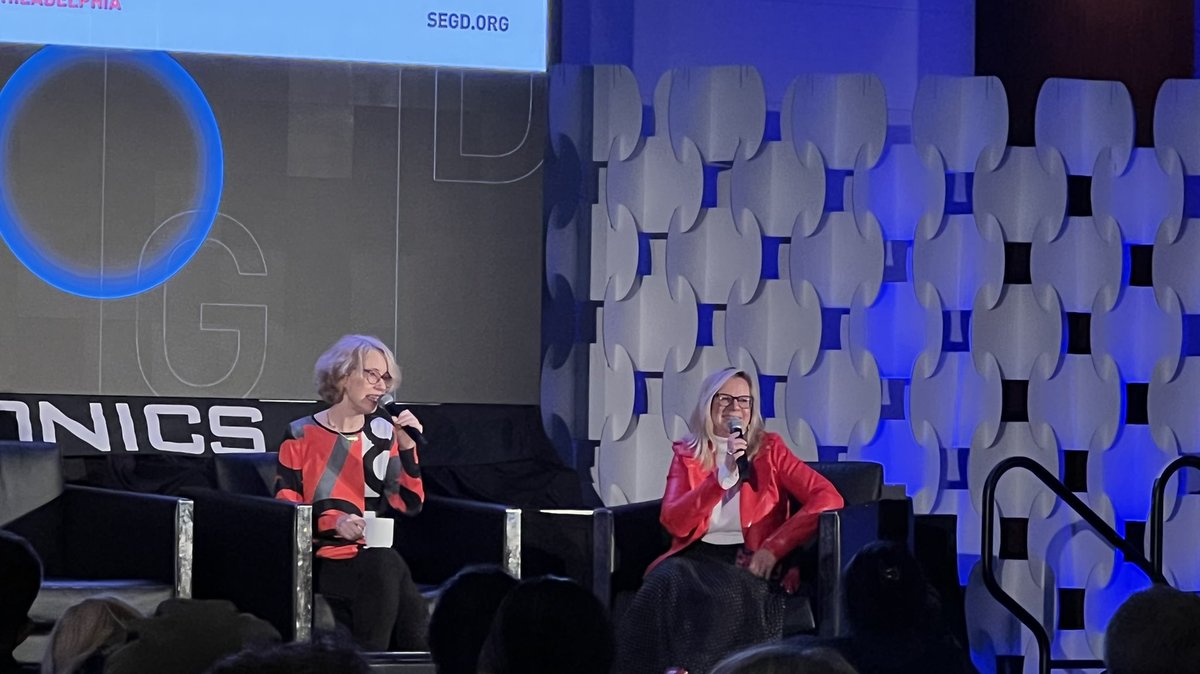 ld_jensen's tweet photo. “Zoom is not funny” - @ellenLupton said many exciting things at her talk about the Sensory Museum, but this quip made me chuckle. Cheers to in-person warmth and humor again! @SEGD #segd #segdconf https://t.co/p6bepuSIe7