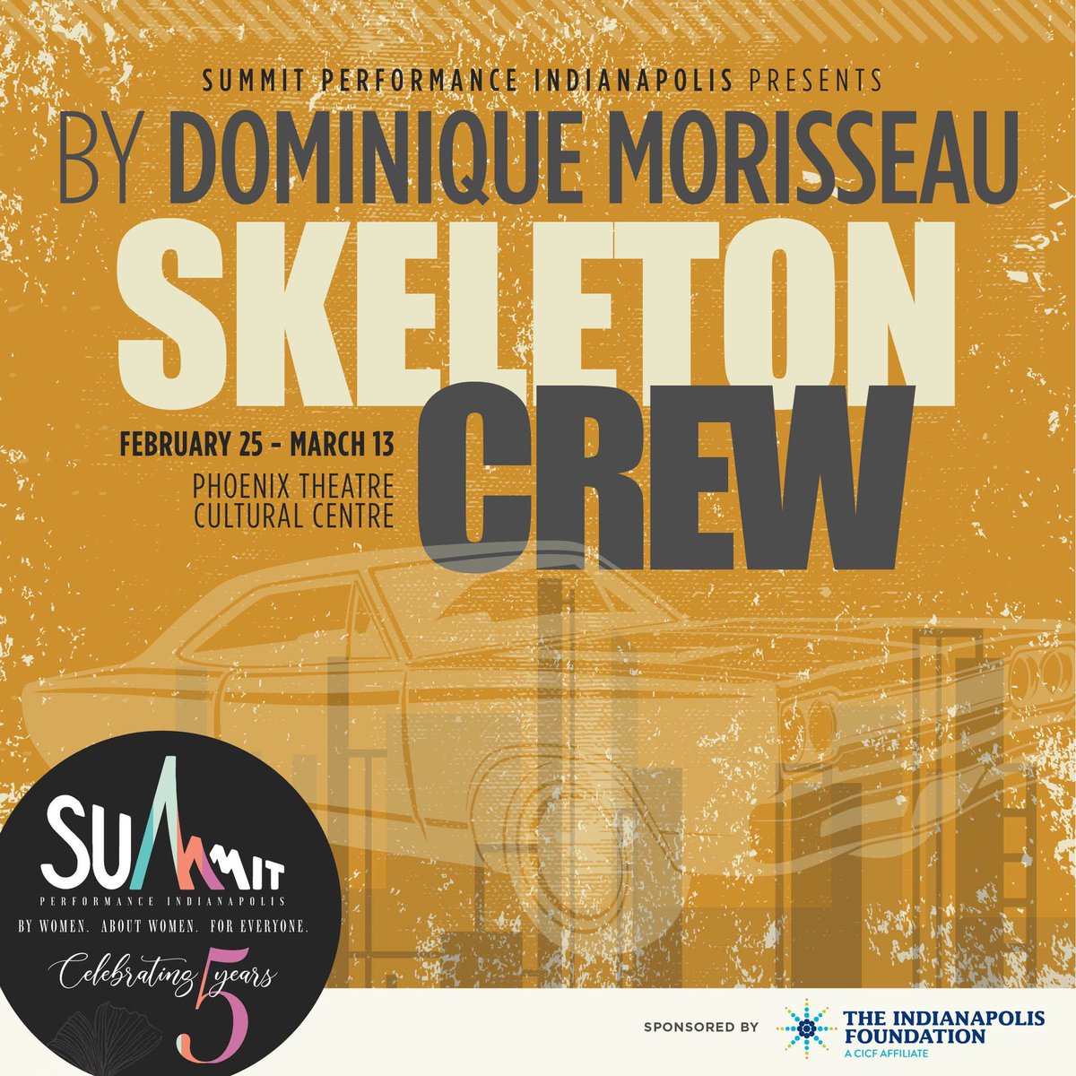 SummitSpeaks's tweet photo. Announcing Summit Performance Indianapolis’s 2022 Season

Summit celebrates 5 years of amplifying the voices of women and bringing high-quality, heartfelt, and dynamic storytelling to Indy! 

#femaleplaywright #indytheatre #womenintheatre #dominiquemorusseau #skeletoncrew https://t.co/fx26ninc1V