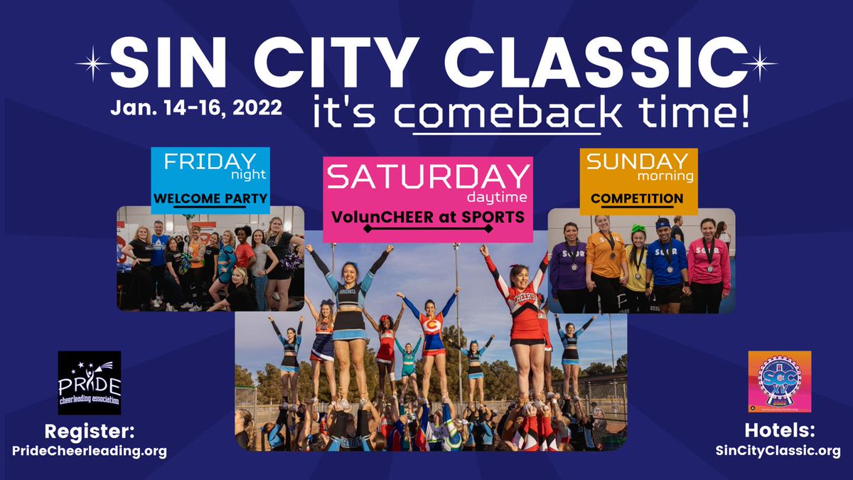 PCA_Rocks's tweet photo. It’s official! PCA is making a comeback at the Sin City Classic 2022 in Vegas, baby! 🎰
Registration coming soon to the PCA Website: https://t.co/dbI2XnWNNc 
For now- GET YOUR HOTEL at https://t.co/YtRJbJbZ8z https://t.co/yKveOcdd1Z