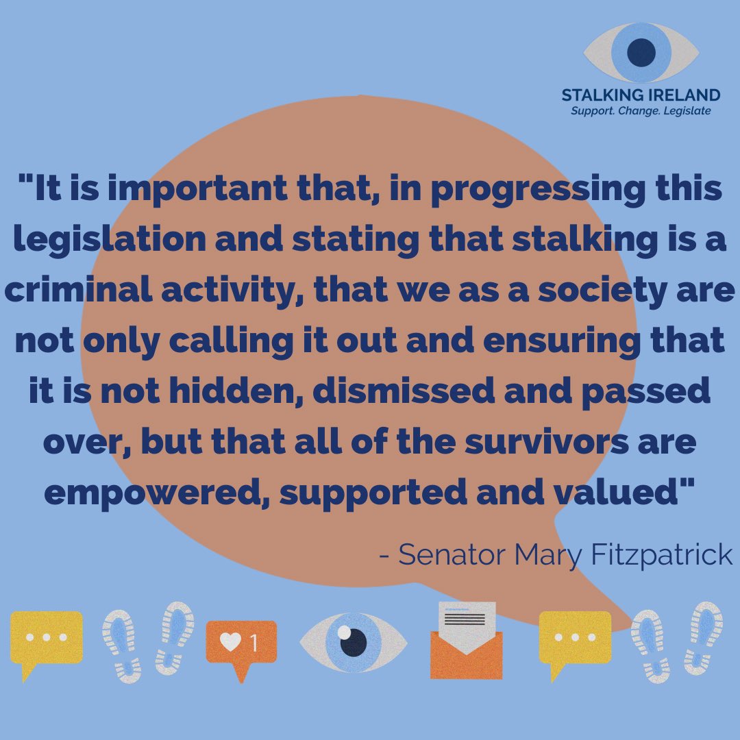 Stalking_ie's tweet photo. We would like to share some of our favourite quotes from the Second Stage Debate in the Seanad. Thanks to all senators for cross party support and particularly to @lichamber for bringing this bill forward. @votemaryfitz #SupportChangeLegislate https://t.co/aRCzEE0yFW
