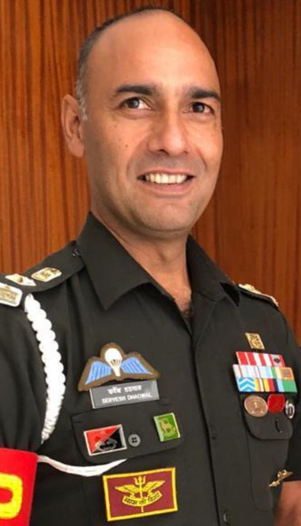 ANI's tweet image. Indian Army’s Lt Colonel Servesh Dhadwal has been awarded Tenzing Norgay National Award 2020 for his skydiving activities. He&apos;s the Chief Instructor of Indian Army Skydiving Team. The officer has trained Indian Army Special Forces &amp;amp; National Security Guards: Indian Army officials