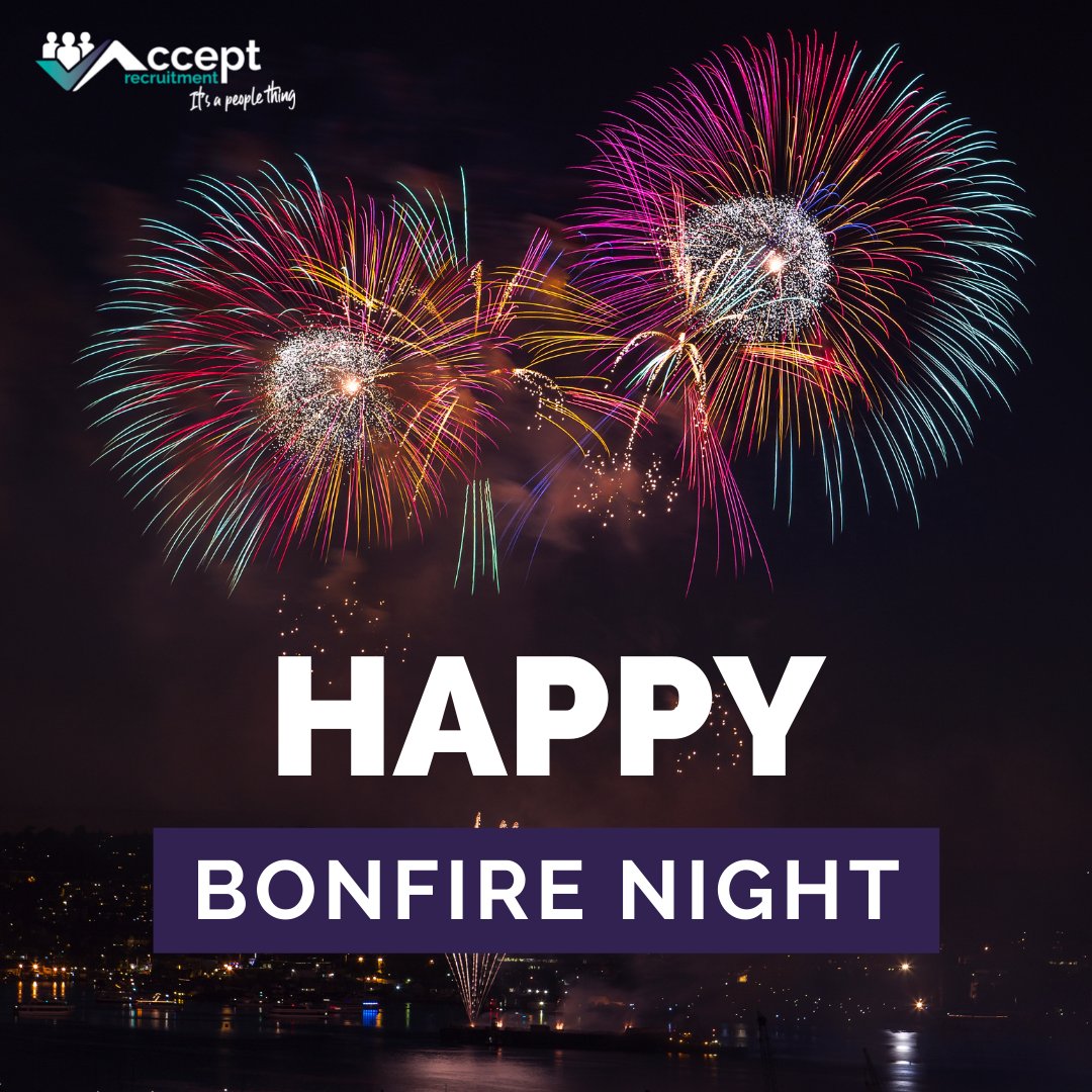 acceptrec's tweet photo. Happy Bonfire Night! 🎆

Hope everyone enjoys many fireworks and eats lots of toffee apples! 🤩

Remember to stay safe out there and check the area for any hedgehogs before lighting your bonfires!

#acceptrecruitment #itsapeoplething #bonfirenight #rememberremember https://t.co/k0iNIDUzLu