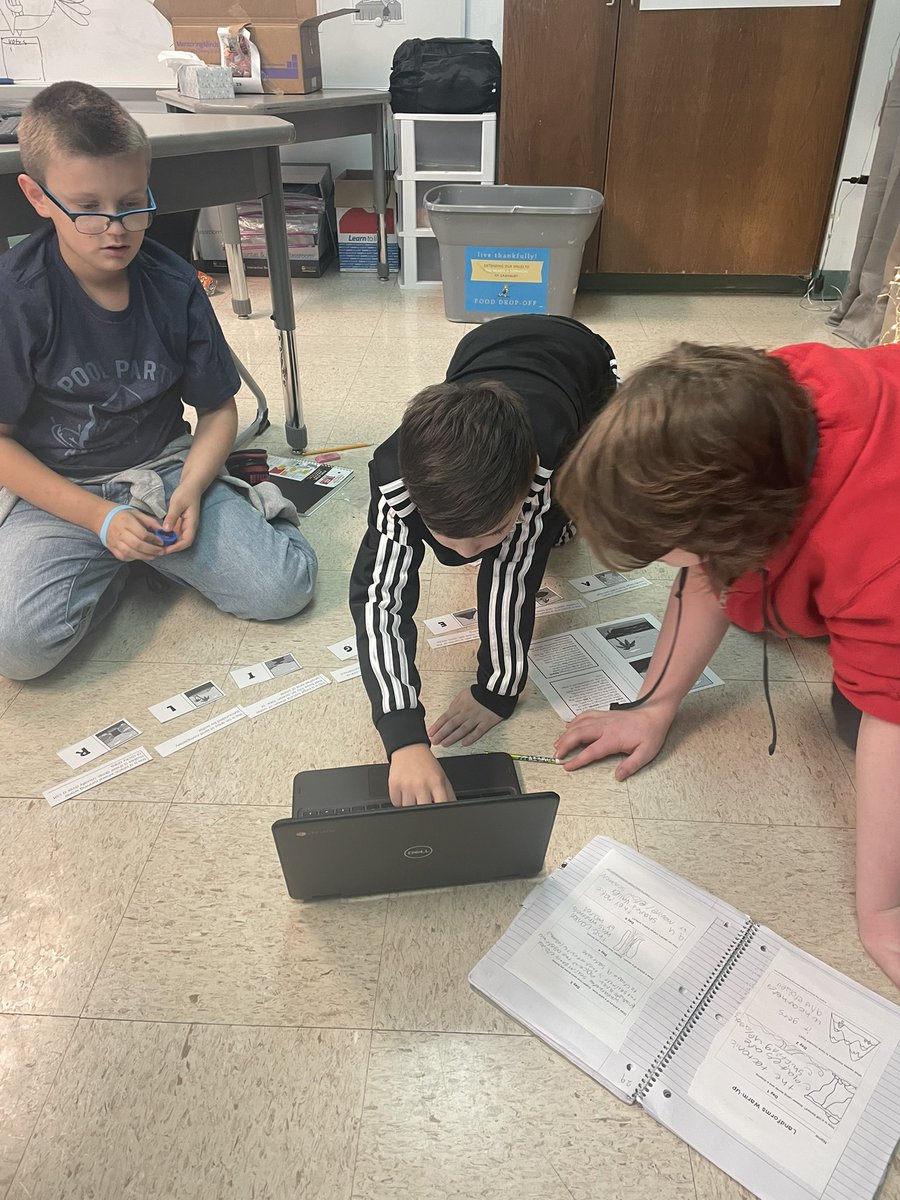 Landform escape room! #ActonFam Science Review time 💜