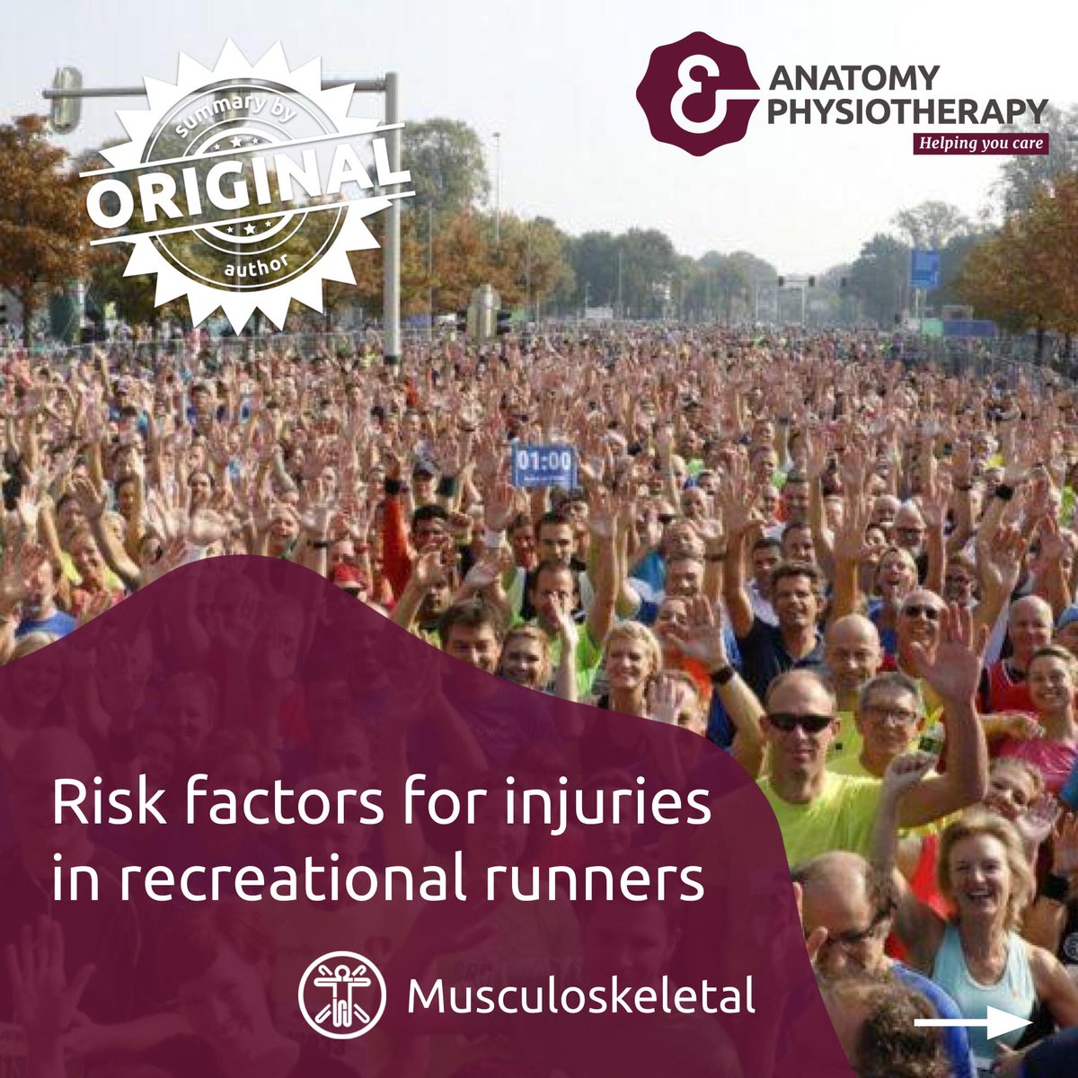 evbasedphysio's tweet photo. Risk factors for injuries in recreational runners What are the risk factors for injuries in short- and long-distance runners?

- J Sport Health Sci 2021: https://t.co/Wbt7iW2UOZ
Musculoskeletal
#anatomyphysiotherapy #anatomy #physiotherapy #physicaltherapy #physiotherapist https://t.co/yu35ILpkuS