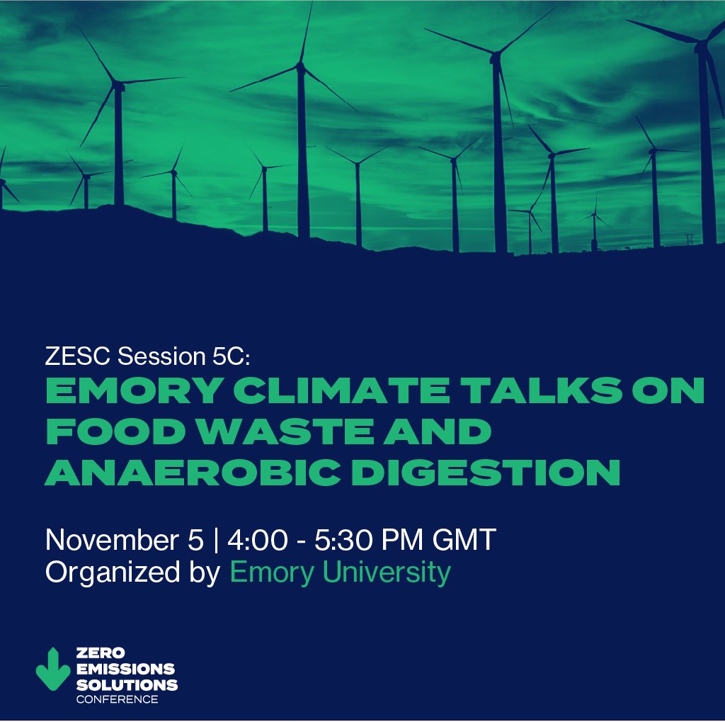 At #ZESC2021 Session 5C: “Emory Climate Talks on Food Waste and Anaerobic Digestion,” @EmoryClimTalks explores ways to tackle food waste with an “equity by design” mindset.

→ buff.ly/3BrEavZ

@EmoryUniversity @FarmPowered @Harvard_law
