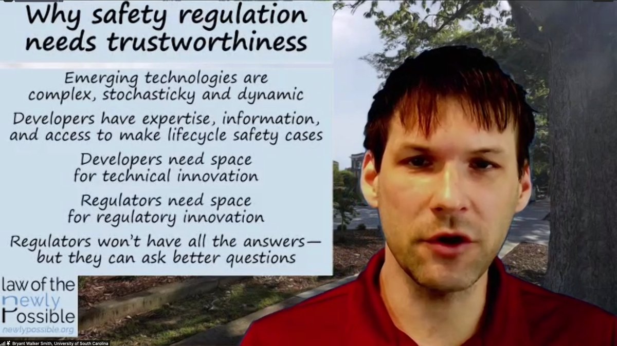 sfiscience's tweet image. On the need to shift public conversation about new technologies to the critical evaluation of the people and companies deploying them, @bwalkersmith (@UofSC) explains what #EmergentEngineering looks like in the evolution of #trust and #safety in an age of rapid #innovation: