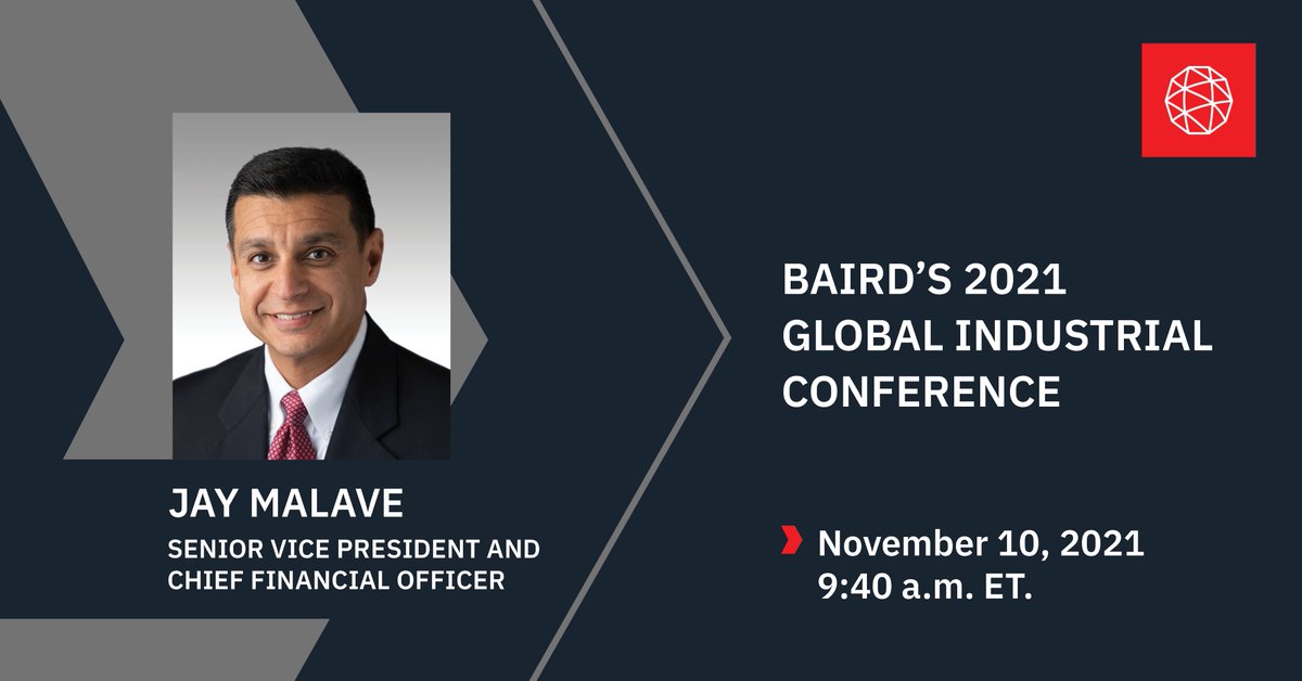 L3HarrisTech's tweet photo. L3Harris Senior Vice President and Chief Financial Officer Jay Malave will present at Baird’s 2021 Global Industrial Conference. Learn more here: https://t.co/VxahY1cVJ9 https://t.co/E3FQYQg5fL