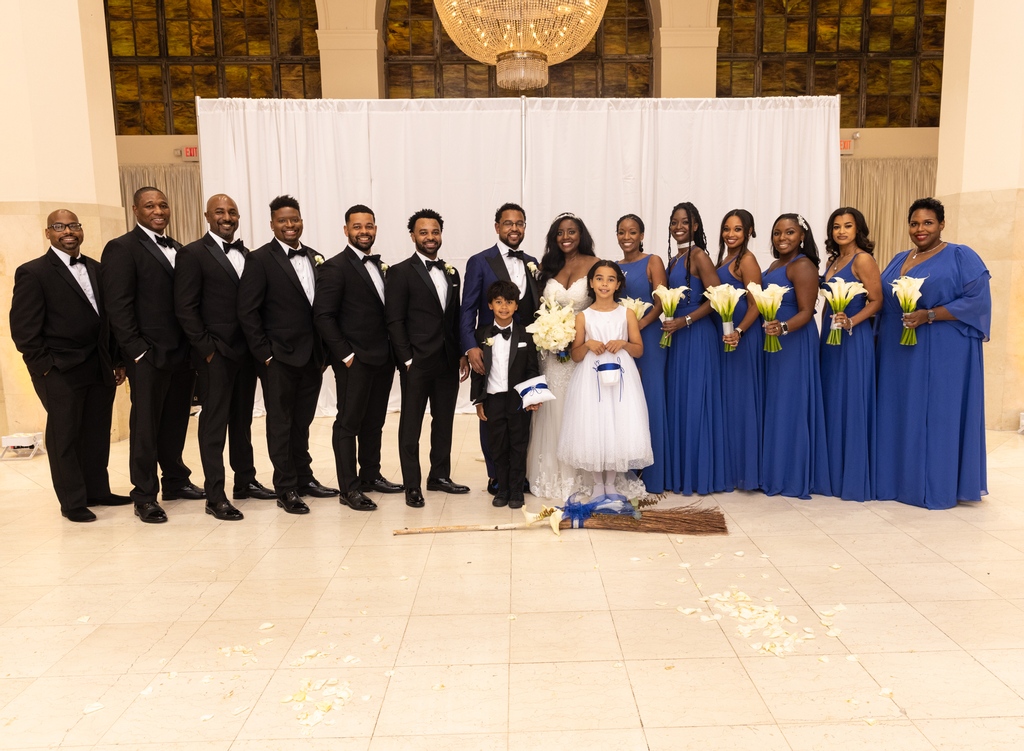 #HappilyEverHopkins
Planning &amp; Design Vision: <a href="/AmaniAffairs/">Amani Affairs</a>
Venue &amp; Catering: @SouthernExchangeATL
AV, Lighting &amp; Stage: @SEAV_EventTechnology
Design, Florals, Signage &amp; Rentals: @DesignByTheTable
Photography: @JaxonPhotoGroup
Videography: @TrueFaithMediaWeddingFilms