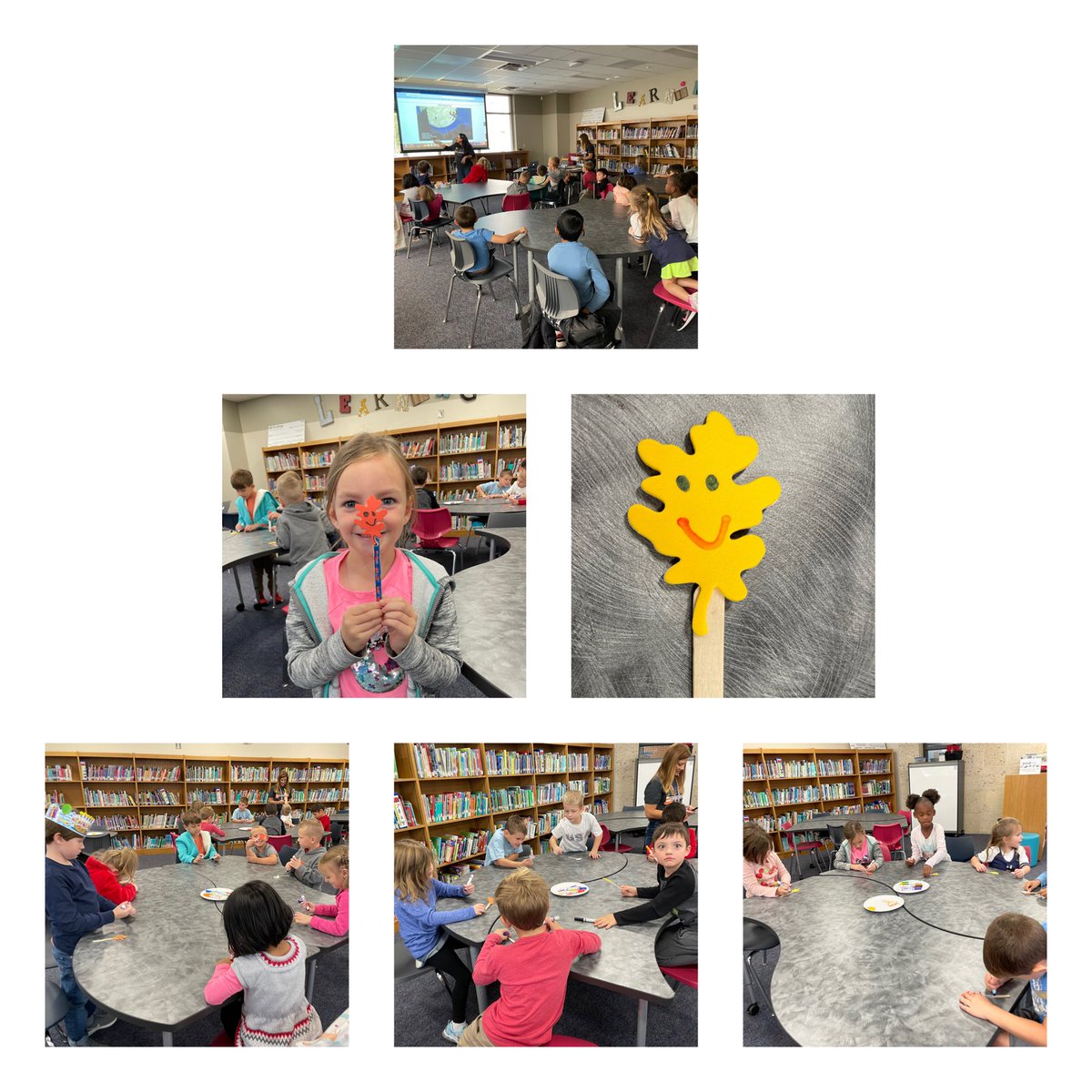 Another fun time in the library! #walkeratwork #walstars #fallmixedup
