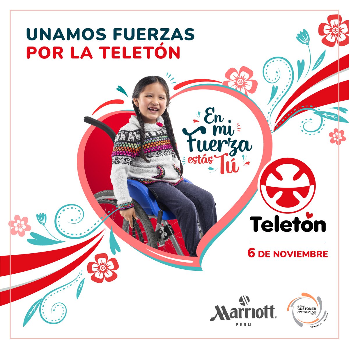 #MarriottPeru y <a href="/teleton_peru/">Teletón Perú</a> te invitan a seguir apoyando a los niños de las clínicas San Juan de Dios en su proceso de rehabilitación. ¡Haz tu aporte y forma parte de esta gran campaña solidaria!
Ingresa a spr.ly/6013Jk1b3 y realiza tu donación. 
#GCAW2021