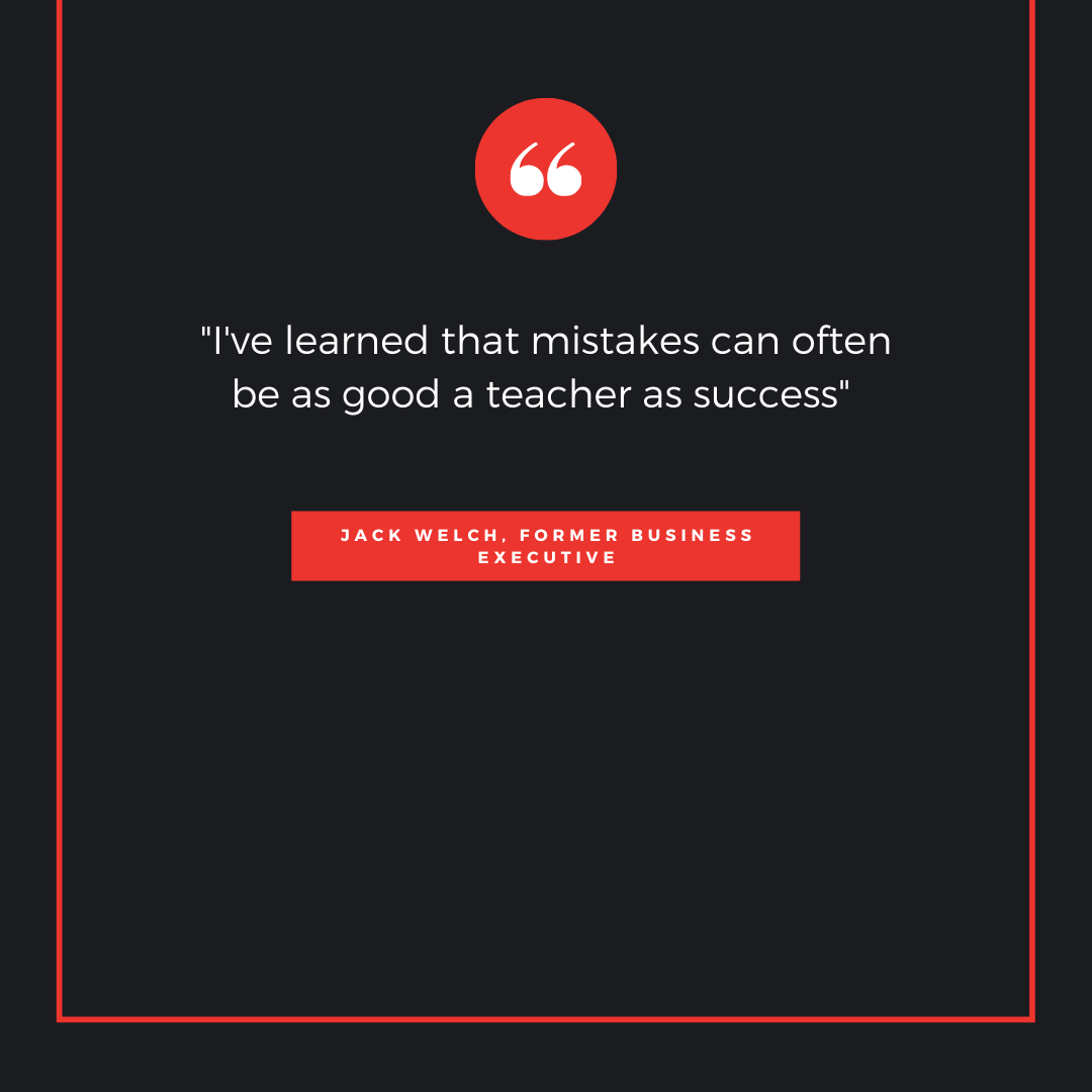 Breathe_Corp's tweet photo. "I've learned that mistakes can often be as good a teacher as success"  - Jack Welch, Former Business Executive 

#corporatewellbeing #mentalhealth #wellbeing #motivation #quotes #inspiring #uplifting https://t.co/lky8f61rwE