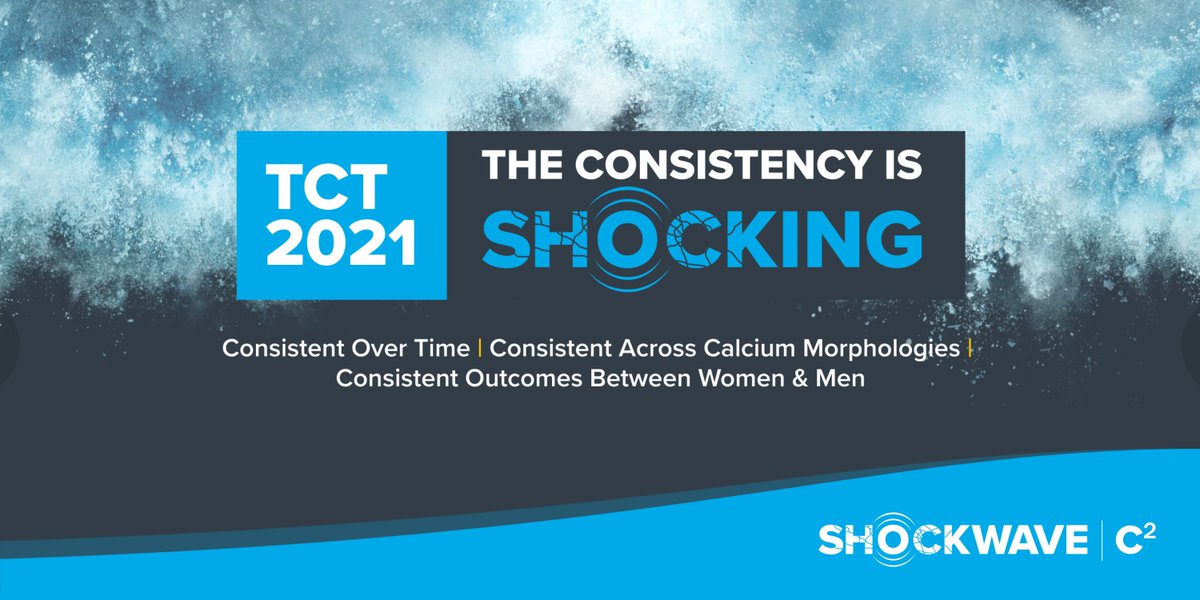 ShockwaveIVL's tweet photo. The Consistency is Shocking. The #DisruptCAD clinical data outcomes presented at #TCT2021 show #CoronaryIVL to be consistent over time, across calcium morphologies, and between women &amp; men. 
See the results at https://t.co/qpoDH31BQU

ISI https://t.co/sZ0NdzXNcV #CardioTwitter https://t.co/GlWWh88umU