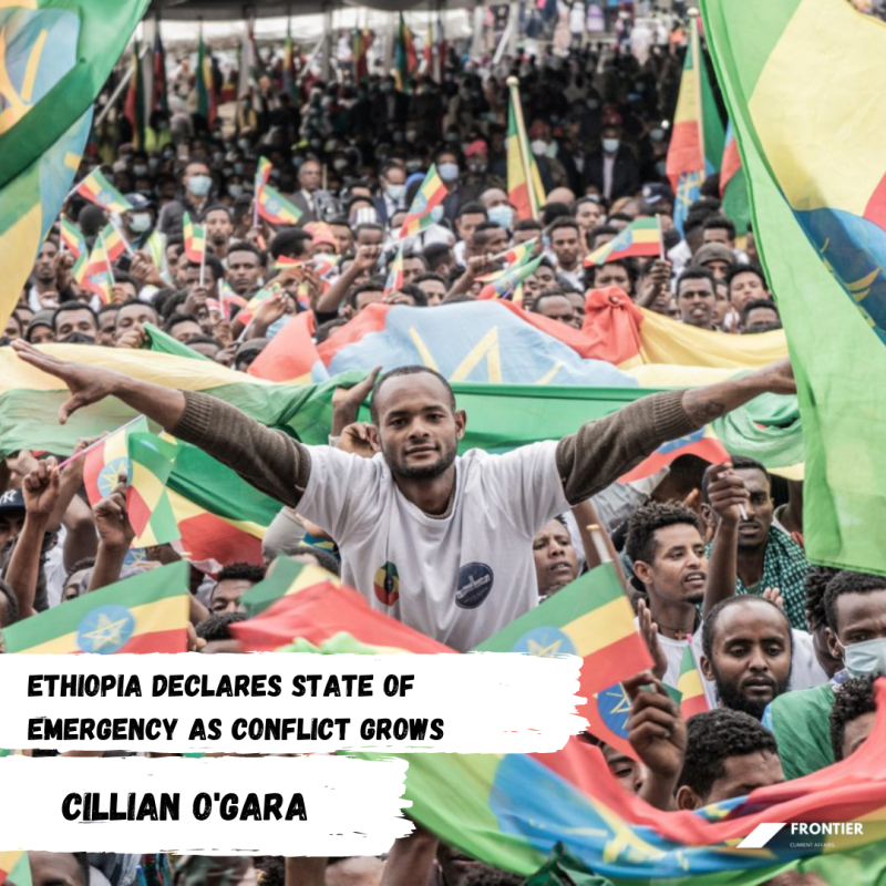 FrontierAffairs's tweet photo. As the conflict continues to grow, Ethiopia has declared a state of emergency.

Cillian O'Gara Reports:

#politics #internationalrelations #Ethiopia

https://t.co/onHXinXMZ7 https://t.co/NBaLqmQnLR