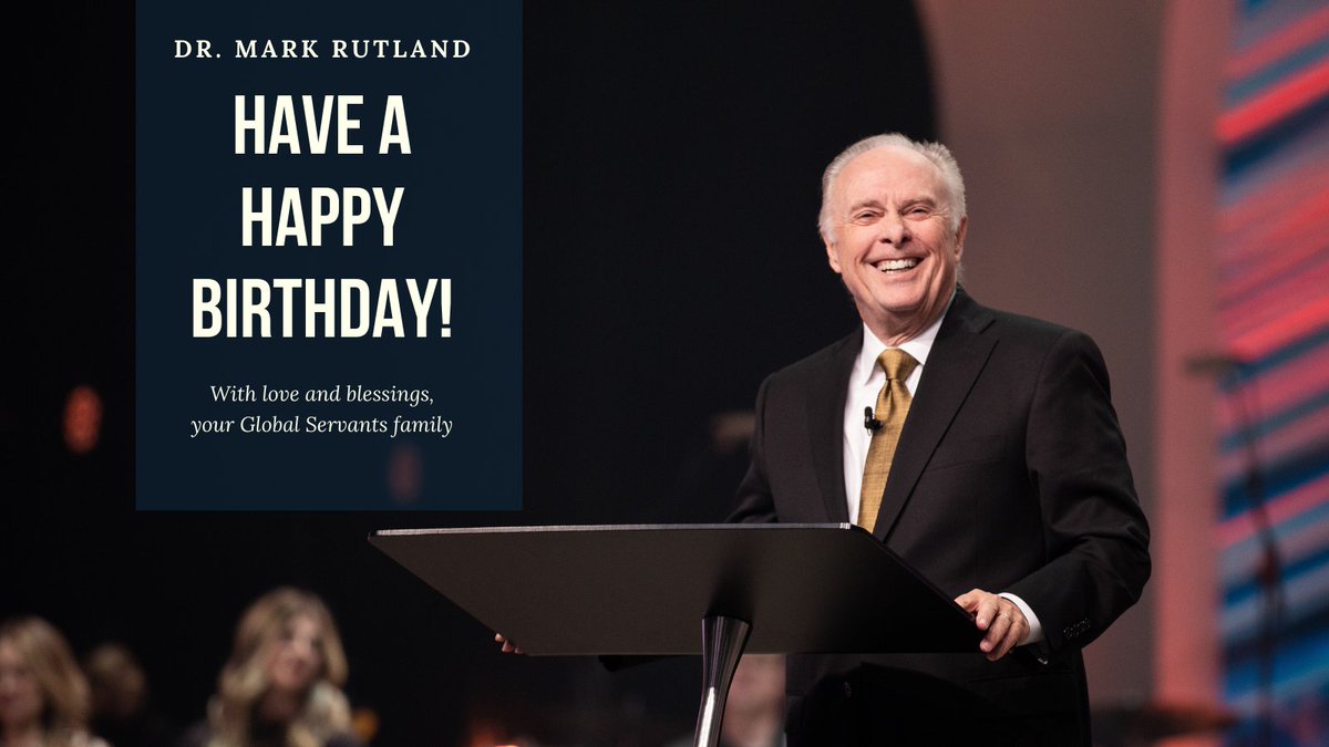 GlobalServants's tweet photo. Today we wish a very Happy Birthday to @DrMarkRutland!

Thank you for being such a blessing and an inspiration to those around you. May the Lord shine His face upon you!

#happybirthday #drmarkrutland https://t.co/R0hmaRHtlZ